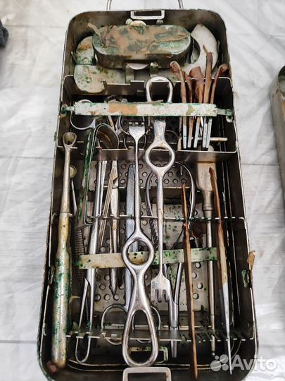 Ветеринарный хирургический набор советский новый