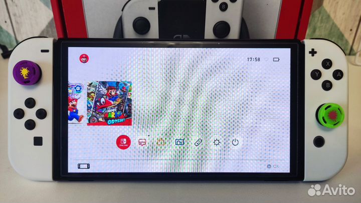 Nintendo Switch oled (picofly, 128gb с играми)