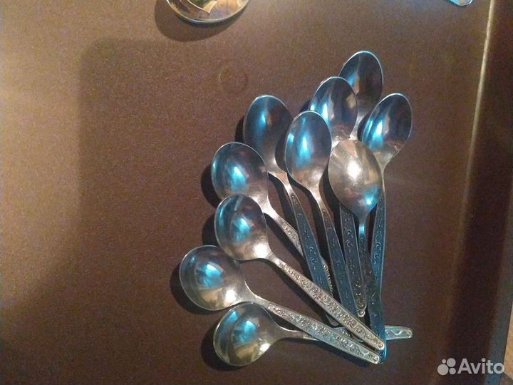 Ложки чайные мельхиор роза мнц