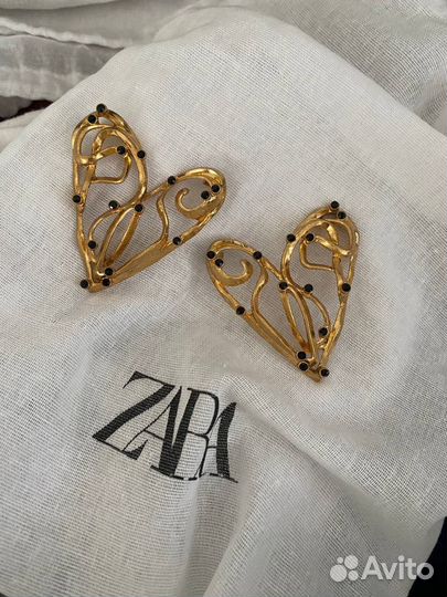 Серьги zara новые