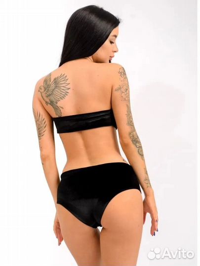 Бархатный комплект белья новый