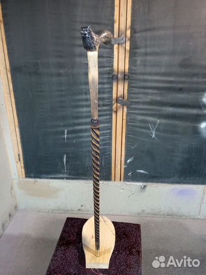 Резная трость ручной работы