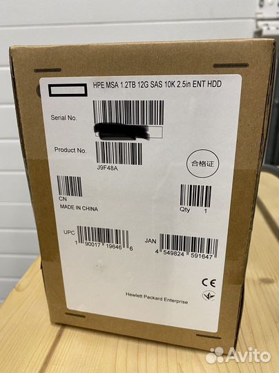 Жесткий диск HP 1.2tb SAS 12G 10k J9F48A