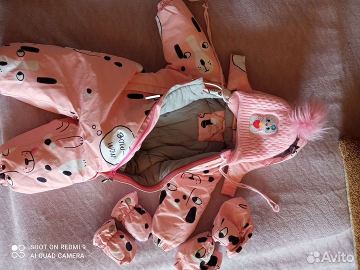 Зимний комбинезон на девочку 1 год
