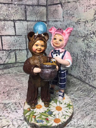 Ватная интерьерная игрушка