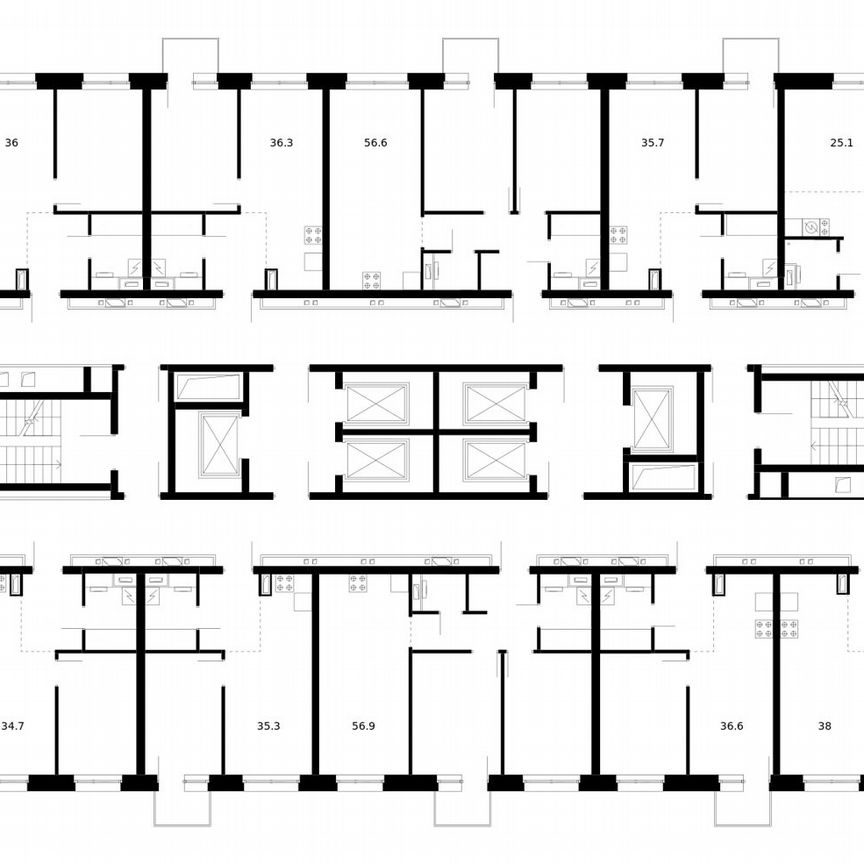 3-к. квартира, 76,8 м², 10/53 эт.