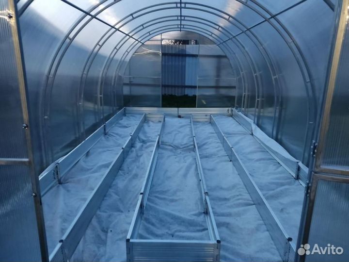 Теплица арочная (двойная дуга 20х20) оптима-Р