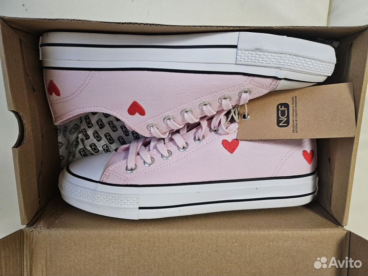 NCF Низкие кеды Uptop Hearts low 40 размер