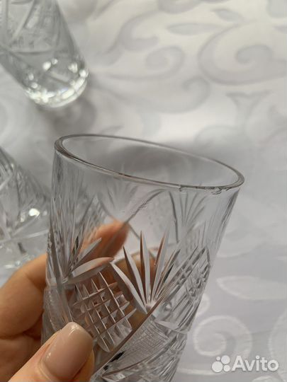 Стаканы для напитков хрусталь