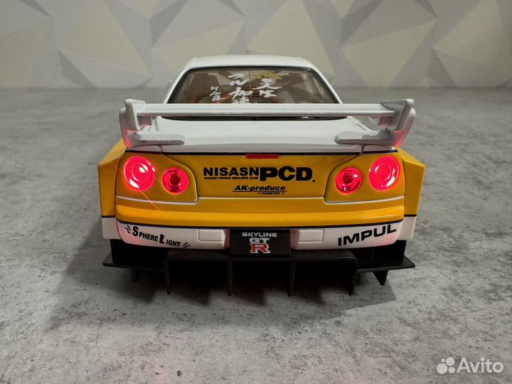 Модель авто Nissan Skyline GT-R R34 Ibwk 1:24 А