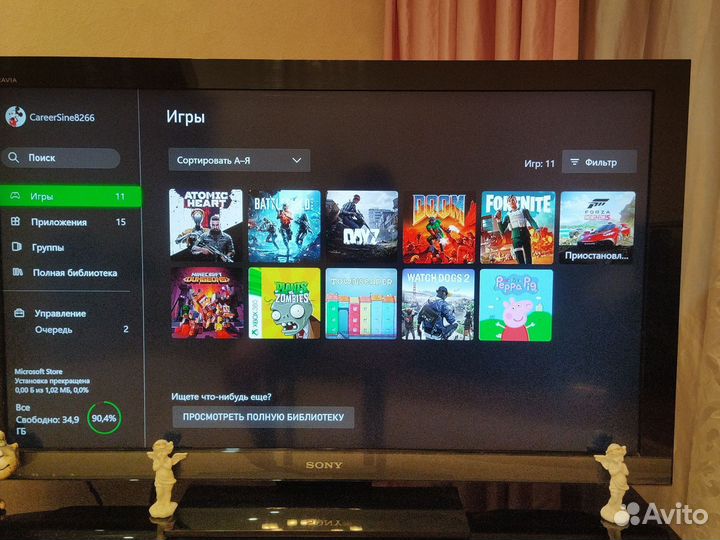 Xbox one s с кучей игр