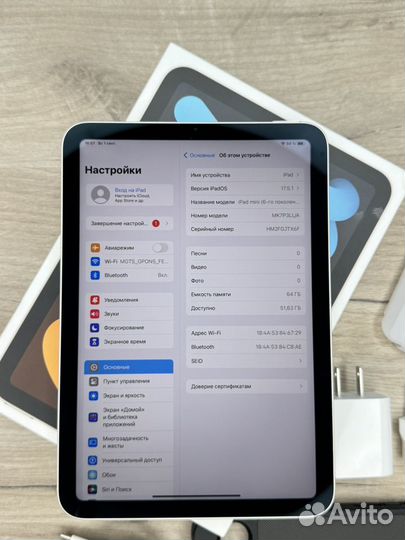 iPad mini 6 64gb идеальный