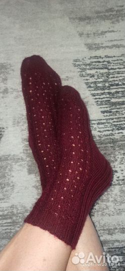 Носки вязаные ручной работы из шерсти