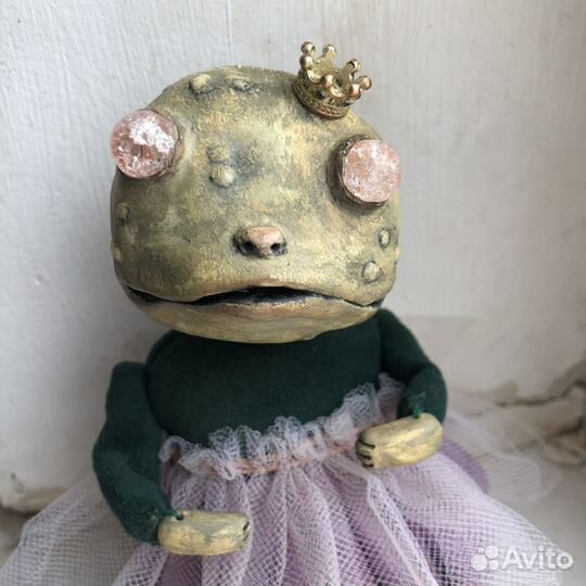 Авторская кукла Лягушка «Роза»