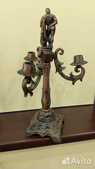 Подсвечник медный