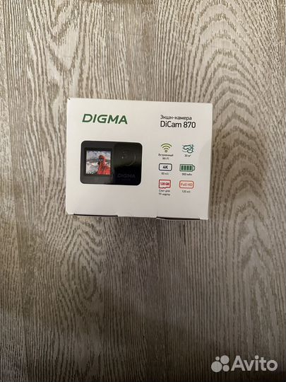 Экшен камера digma dicam 870 grey