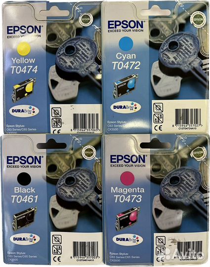 Картриджи оригинальные Epson T0471/T0472/0473/0474