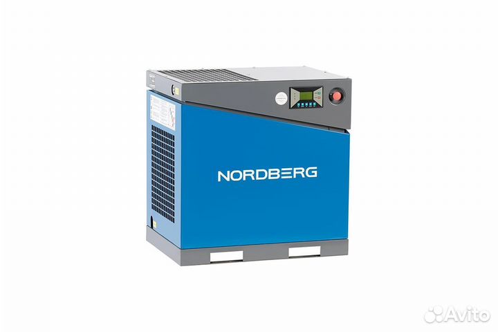 Компрессор винтовой nordberg 7.5 кВт, 10 бар, 900 л/мин, без ресивера NCA10 цб-0009275