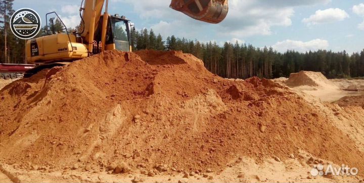 Пескогрунт, Песок Карьерный, Сеяный, Мытый, Речной