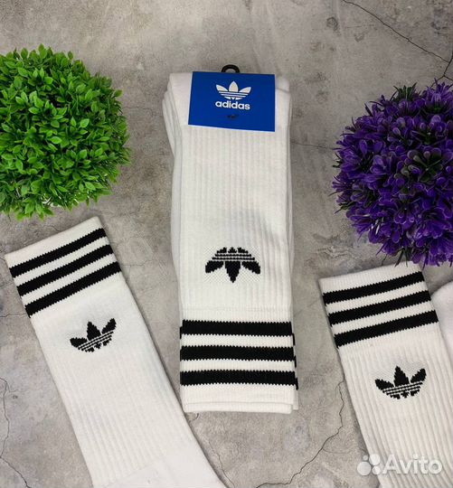 Носки Adidas Solid белые оригинал