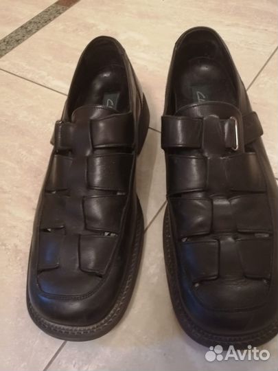 Кожаные мужские сандали Clarks Италия