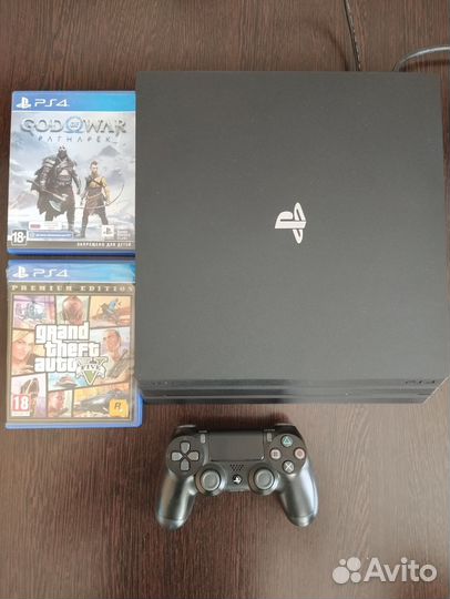 Sony ps4 pro 1tb + 2 топовые игры