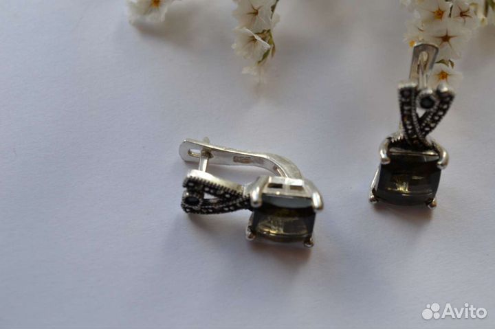 Серьги серебро 925 пробы