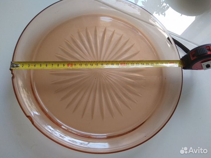 Блюдо из цветного стекла