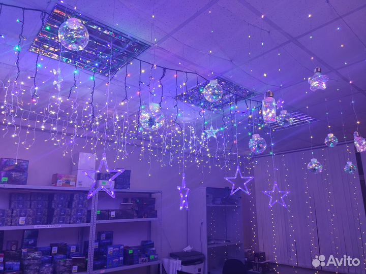 Гирлянды, Елки, Неон, Дюралайт, Фигуры