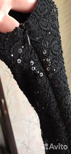 Платье вечернее винтажное 48р с пайетками