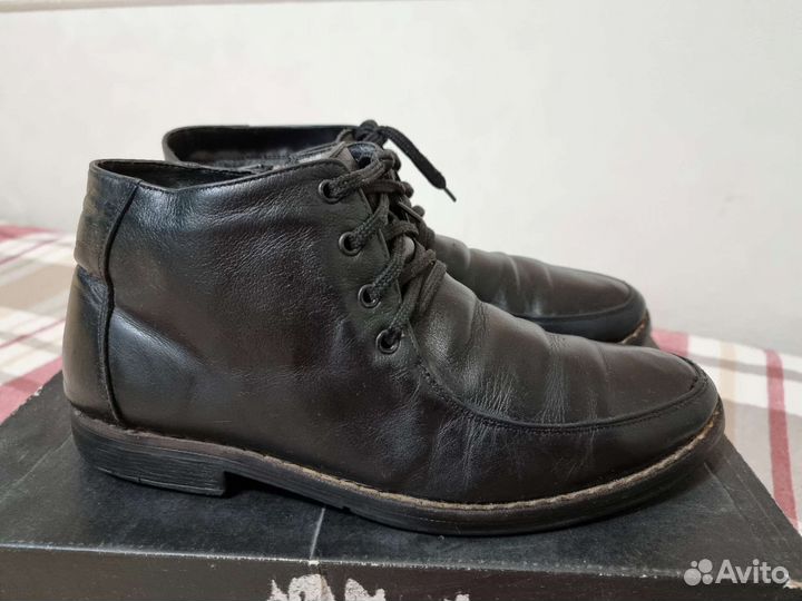 Ботинки зимние кожаные