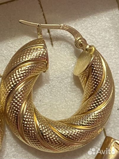 Серьги золотые 585 пробы