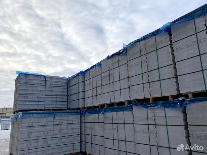 Газоблок в наличии. Отгрузка от 30 м3