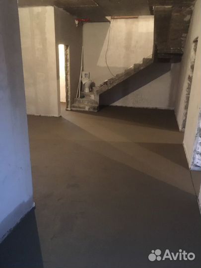 Стяжка пола механизированным способом(полусухая)