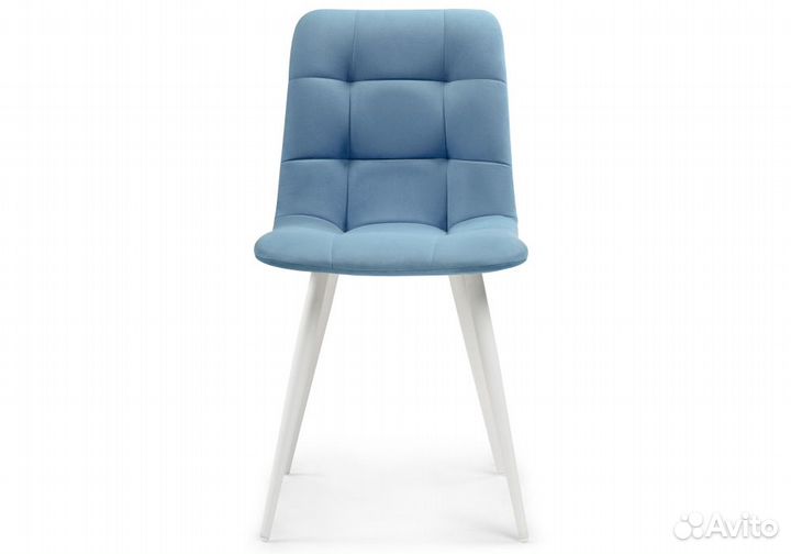 Стул на металлокаркасе Чилли К голубой - белый