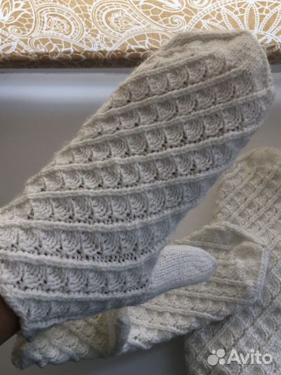 Варежки ручной работы