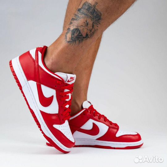 Кроссовки Nike Dunk Low University Red (36-45)