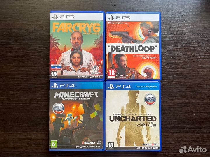 Игры на ps4/farcry 6/deathloop/minecraft