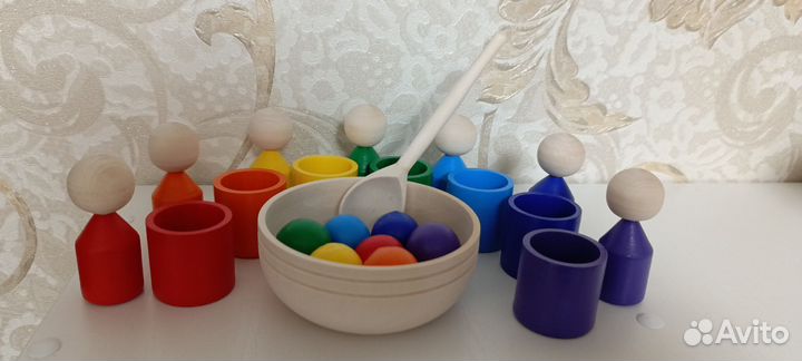 Детский деревянный сортер Монтессори