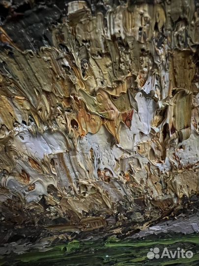 Картина маслом на холсте. Натюрморт с лещем