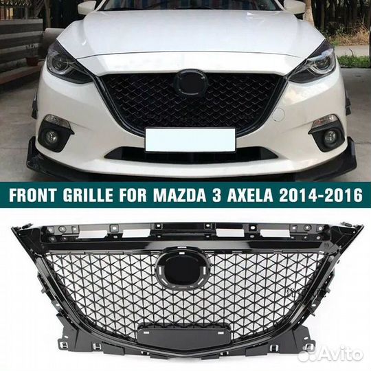 Решетка радиатора Mazda Axela, Mazda3 2013-2016