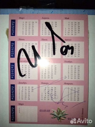 Автографы группы Мумий Тролль (2003)