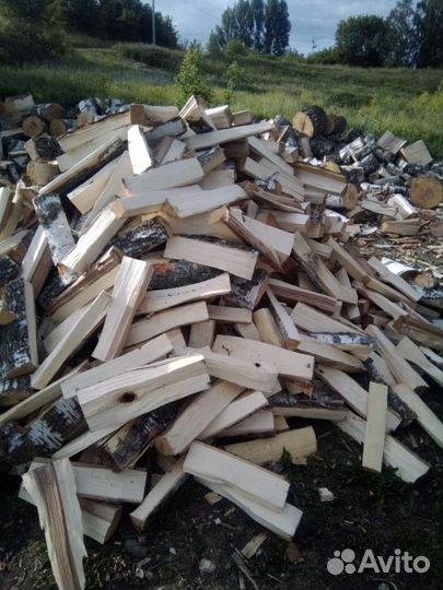 Дрова колотые дуб берёза