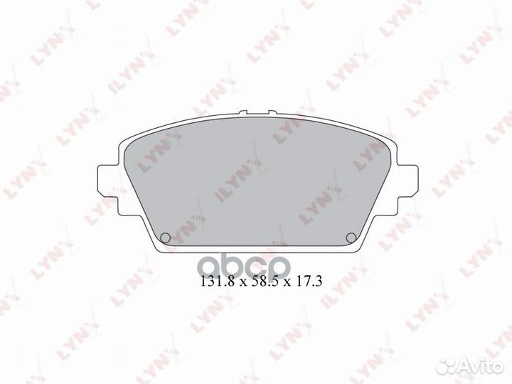 Колодки тормозные дисковые перед BD3422 LYN