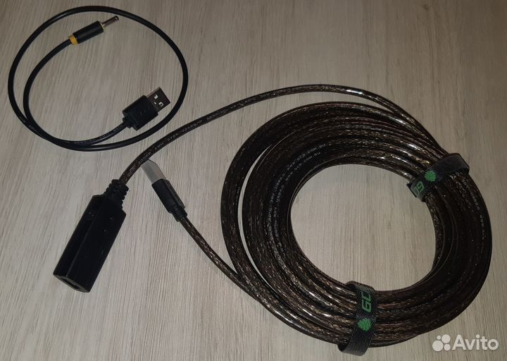 Кабель удлинитель USB 2.0 AM/AF активный 10 метров