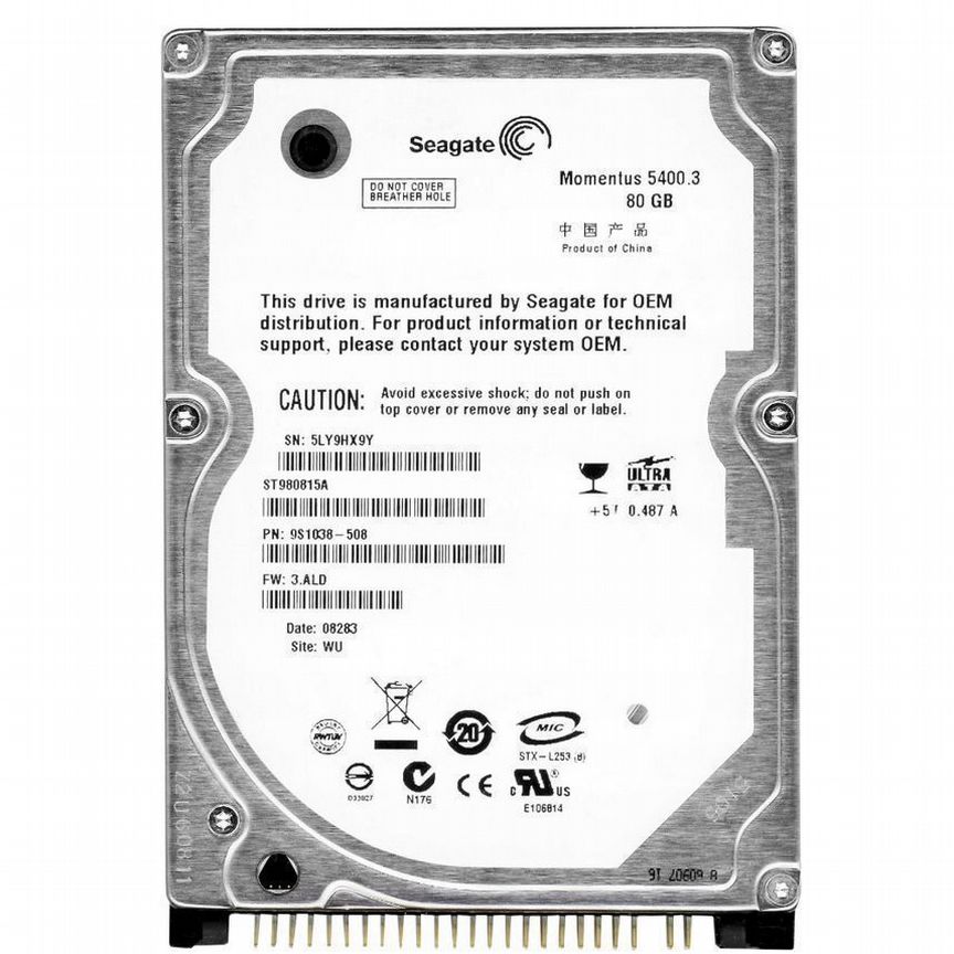 [ST980815A] Жесткий Диск Seagate 80gb Ide 2,5 St980815a
