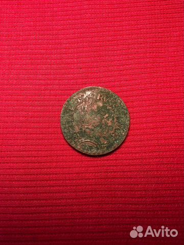 Деньга Петр 1 медь. 1700 год