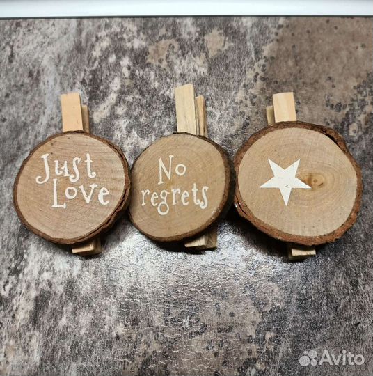 Декоративные прищепки 12 штук