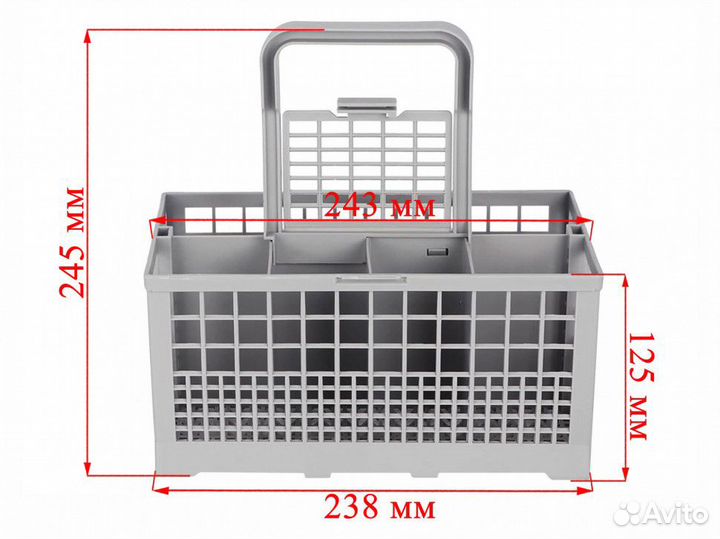 Корзина для столовых приборов посудомоечной машины