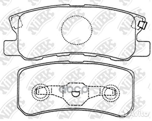 Колодки тормозные дисковые mitsubishi outlander